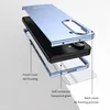 An exploded view of a phone case and screen protector for a Samsung Galaxy Z Fold 5. Produktbild-Vorschau