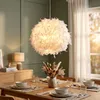 Lampada a sospensione, piume, bianco, P 45 cm Anteprima dell’immagine prodotto 4