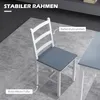 Set da pranzo HOMCOM da 3 pezzi, tavolo da pranzo con 2 Anteprima dell’immagine prodotto 6
