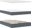 Ottoman-Bett mit Matratzen & LEDs Dunkelgrau 140x200 cm Produktbild-Vorschau 10