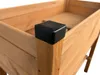 Hochbeet Holz braun 137 cm, inkl. Pflanzfolie & Ablage – Produktbild-Vorschau 4