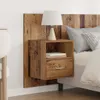 vidaXL Tête de lit avec rangement, 3 pièces, bois de Voir les images du produit 4