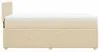 vidaXL Boxspringbett mit Matratze Creme 100x200 cm Stoff Produktbild-Vorschau 5