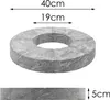 A circular stone ring with dimensions indicated by text. Produktbild-Vorschau