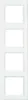 Cornice Berker, quadrupla, Q.1, bianco polare, velluto, 1 Anteprima dell’immagine prodotto 4