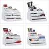 Relaxdays 4052025949327, Bílá, Stolní, Plast, Jednobarevný, Náhled obrázku produktu 3