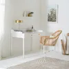 home24 Schreibtisch - Teilmassivholz - Eukalyptus Produktbild-Vorschau 2