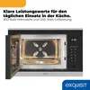 Exquisit Einbau-Mikrowelle EMW525-G-020 inox, 25 Liter, 900 Produktbild-Vorschau 2