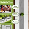 tillvex tavolo da giardino pieghevole in plastica 180x75cm Anteprima dell’immagine prodotto 7