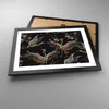 Gerahmtes Poster - Schwarzer Rahmen - Asiatisch Vögel Produktbild-Vorschau 3
