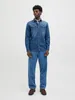 JACK & JONES Chemise unie à manches longues, col Kent, Voir les images du produit 22