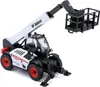 A toy model of a Bobcat telehandler with a platform is shown against a white background. Voir les images du produit