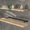 CASARIA® Étagère murale flottante chêne 110 cm MDF robuste Voir les images du produit 1