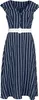 Voodoo Vixen Mittellanges Kleid Damen Stripe Wide Collar Produktbild-Vorschau 1