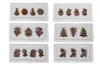Sechs weiße Tabletts aus der Chocolatier Weihnachtsedition von Unold zeigen glänzende Schokoladenstü Produktbild-Vorschau
