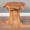 Massivholz Teak Beistelltisch MELAYA Natural ca.D 45cm Produktbild-Vorschau 1