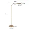A diagram of a floor lamp with dimensions indicated. Anteprima dell’immagine prodotto