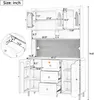 okwish Hochschrank Küchenschrank mit Lochbrett und Produktbild-Vorschau 6