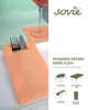 Sovie HORECA Serviette Aprikot aus Linclass® Airlaid 40 x Produktbild-Vorschau 4