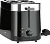 A black and silver toaster is shown on a white background. Produktbild-Vorschau