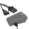 A gray electronic foot control pedal with a black power cord and plug, shown against a white background. Náhľad obrázku produktu