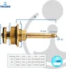 A diagram showing the dimensions and specifications of a plumbing valve part, with a table of measurements. Produktbild-Vorschau