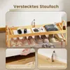 COSTWAY Ławka na buty z siedziskiem, ławka bambusowa, ławka Podgląd zdjęcia produktu 7