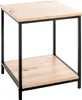 HAKU Beistelltisch Eiche hell, schwarz  - MDF, Metall, Produktbild-Vorschau 1