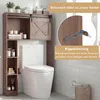 COSTWAY Toilettenschrank mit Schiebetür, Toilettenregal Produktbild-Vorschau 6