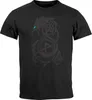 Herren T-Shirt Wolf Fenrir Fabelwesen Wikinger nordische Produktbild-Vorschau 2