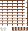 Bordures de jardin en acier, lot de 10, 40 x 4,5 pouces, Voir les images du produit 1
