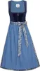 Dirndl Irsee 65cm Länge nachtblau-denim 36 Produktbild-Vorschau 1