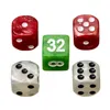 Große Backgammon Spielsteine 34mm mit Würfeln, rot-weiß, Produktbild-Vorschau 3