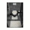 set de tapis de bain 3 pièces avec motif plumes en Voir les images du produit 2