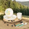 reer 22010 reer Kindergeschirr-Set Growing WildLife weiß Náhled obrázku produktu 2