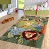 TT Home Kinderzimmer Teppich Dschungel Zoo Tiere Giraffe Produktbild-Vorschau 2