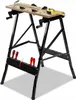 A black and brown workbench with tools on it, set against a white background. Náhled obrázku produktu
