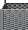 vidaXL Kvetináč s mriežkou Svetlosivá 80x40x136 cm PP Náhľad obrázku produktu 6