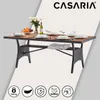 CASARIA Table de jardin polyrotin Brun 190x90x74 cm plaque Voir les images du produit 4