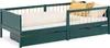 Homestyle4u Kinderbett 90x200 Holzbett mit Rausfallschutz Produktbild-Vorschau 2