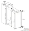 homeX CFB1811E Einbaukühlschrank mit Gefrierfach, 122cm Produktbild-Vorschau 3