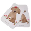 Mr. & Mrs. Panda Fußmatte Auto Hund Dame - Weiß - Geschenk, Produktbild-Vorschau 2