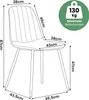 2er Set Samt-Polsterstühle, gesteppt LUMO Beige mit Produktbild-Vorschau 3