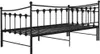 A black metal daybed is shown from a side angle against a white background. Produktbild-Vorschau