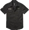 Brandit Luis Vintage Kurzarmhemd Schwarz M Mann Schwarz M Produktbild-Vorschau 1