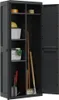 vidaXL Gartenschrank Schwarz 65x37x165 cm PP Produktbild-Vorschau 6