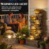 Outsunny Springbrunnen 5-stufig Gartenbrunnen mit LED Produktbild-Vorschau 5