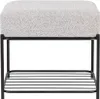 Livingstone - Comfy Hocker 50 x 35 cm schwarz grau Stuhl Produktbild-Vorschau 2