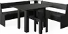 Eckbankgruppe Vicco Roman Schwarz 180 x 180 cm mit Tisch, Produktbild-Vorschau 1