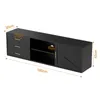 HOMAVO TV-Schrank 160 cm – Modernes Wohnzimmermöbel mit 3 Produktbild-Vorschau 5